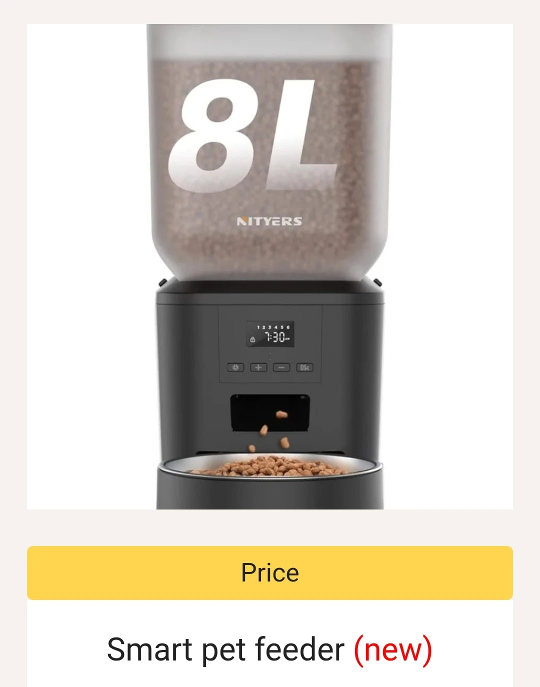 Smart Cat Feeder - 8L Capacity - photo 3