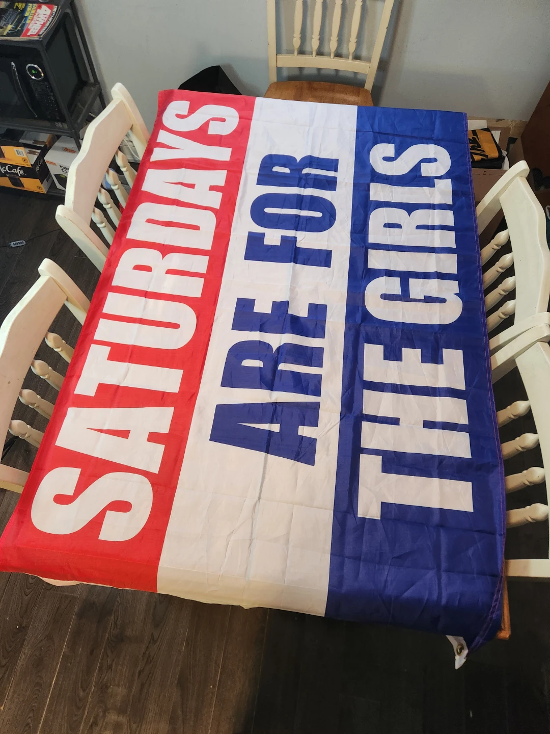 Saturdays Are For The Girls Banner Flag