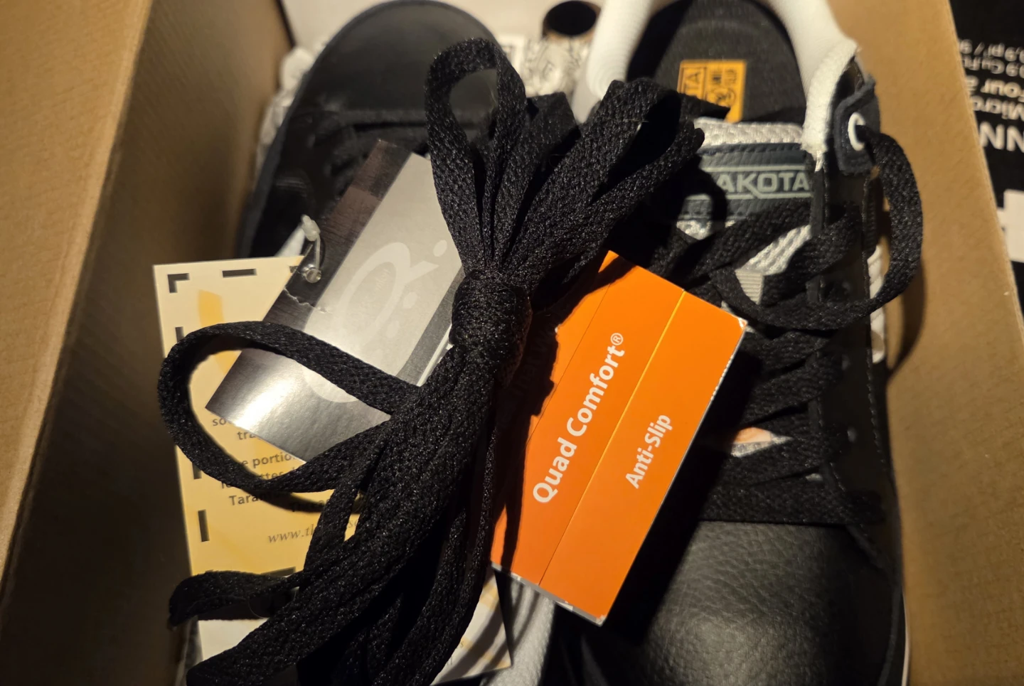 Dakota Anti-Slip Work Shoes - Black steel toe - photo 4