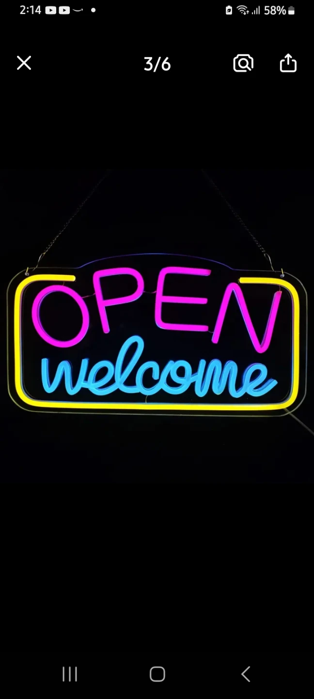 Neon  LED OPEN Welcome Sign - photo 5
