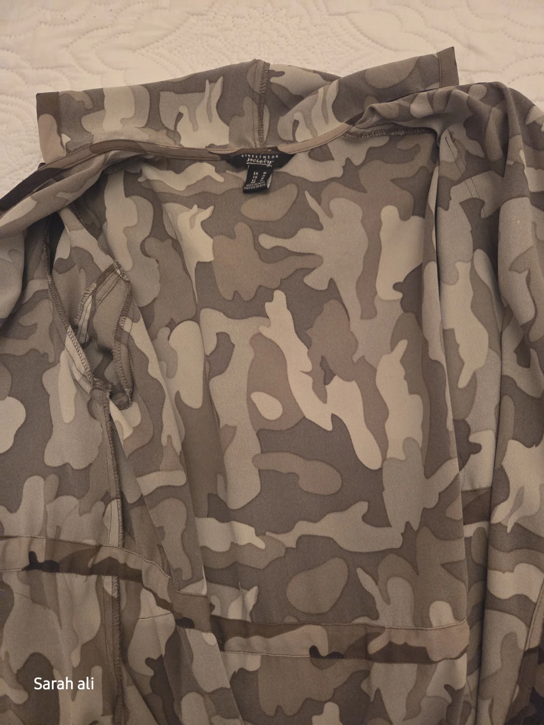Streetwear society Camo Hoodie