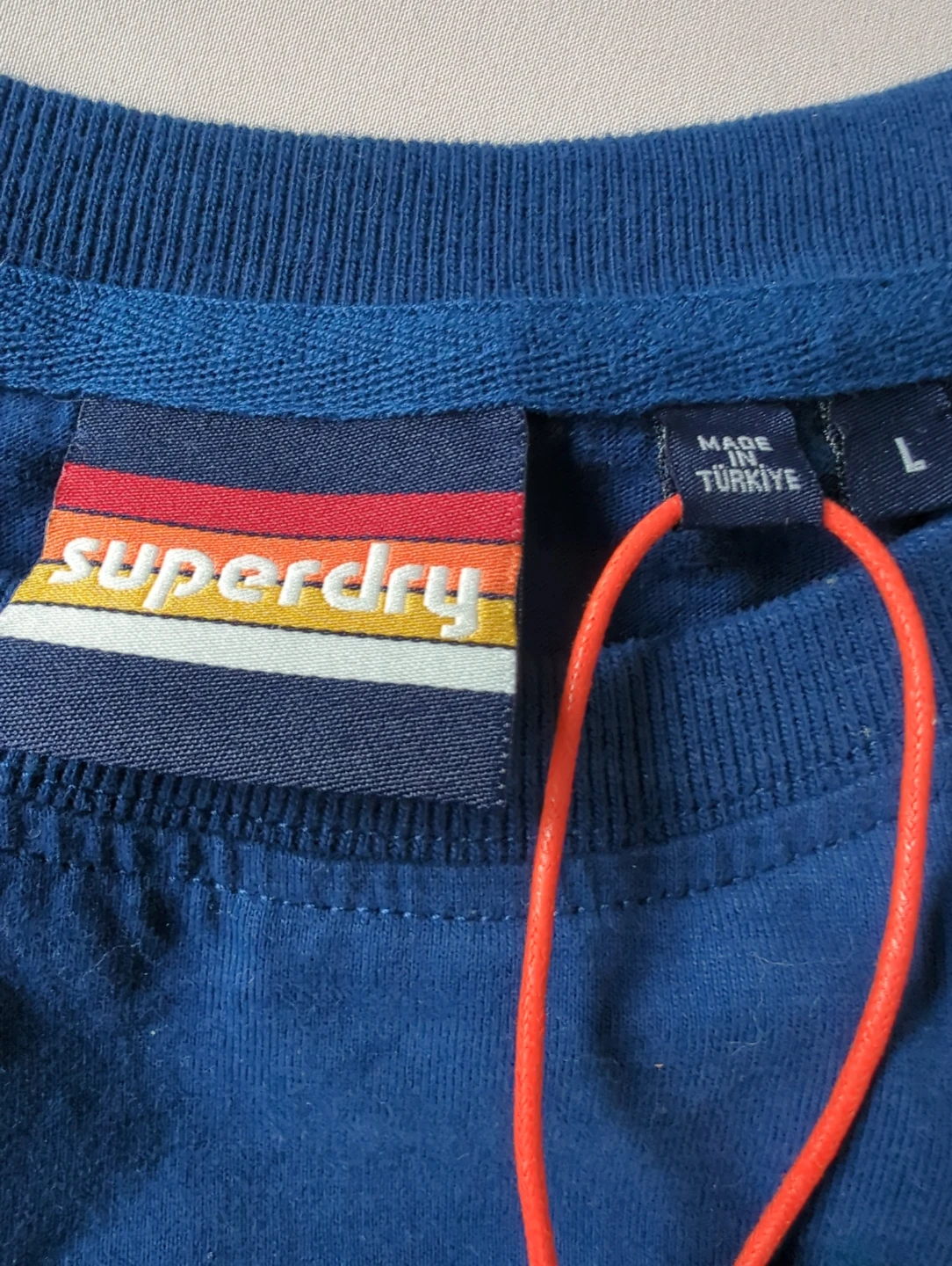 Superdry Men's T-Shirt - Blue, Size L
