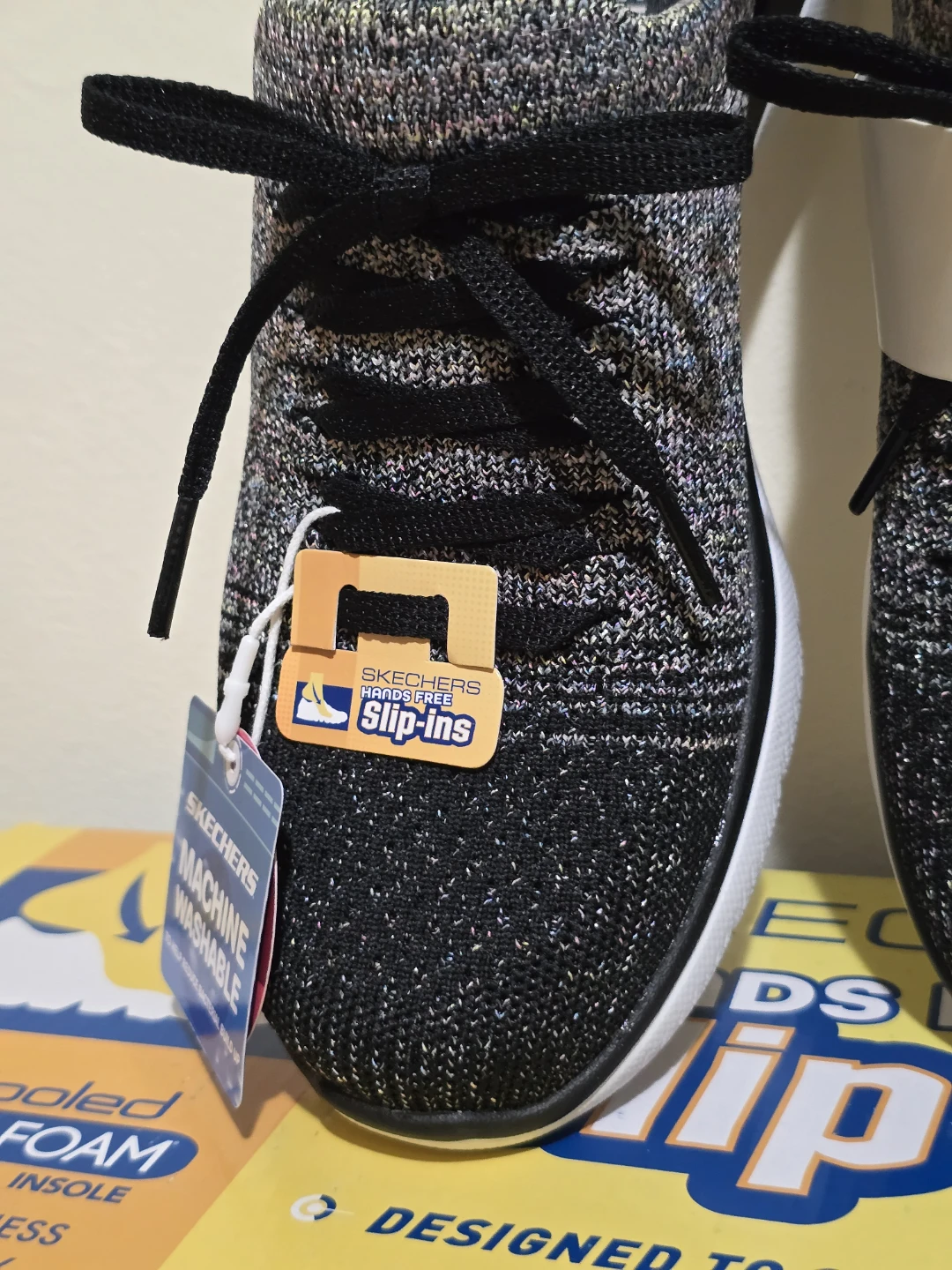 Skechers Hands Free Slip-ins - Size 8 - Black/Grey - photo 3