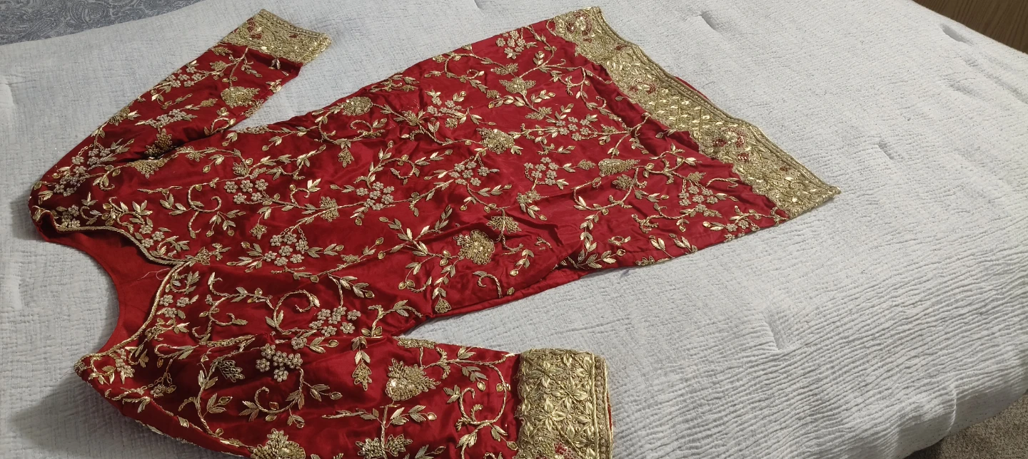 Luxury Indian/Pakistani Bridal Gharara – Heavy Dabka Work - photo 3