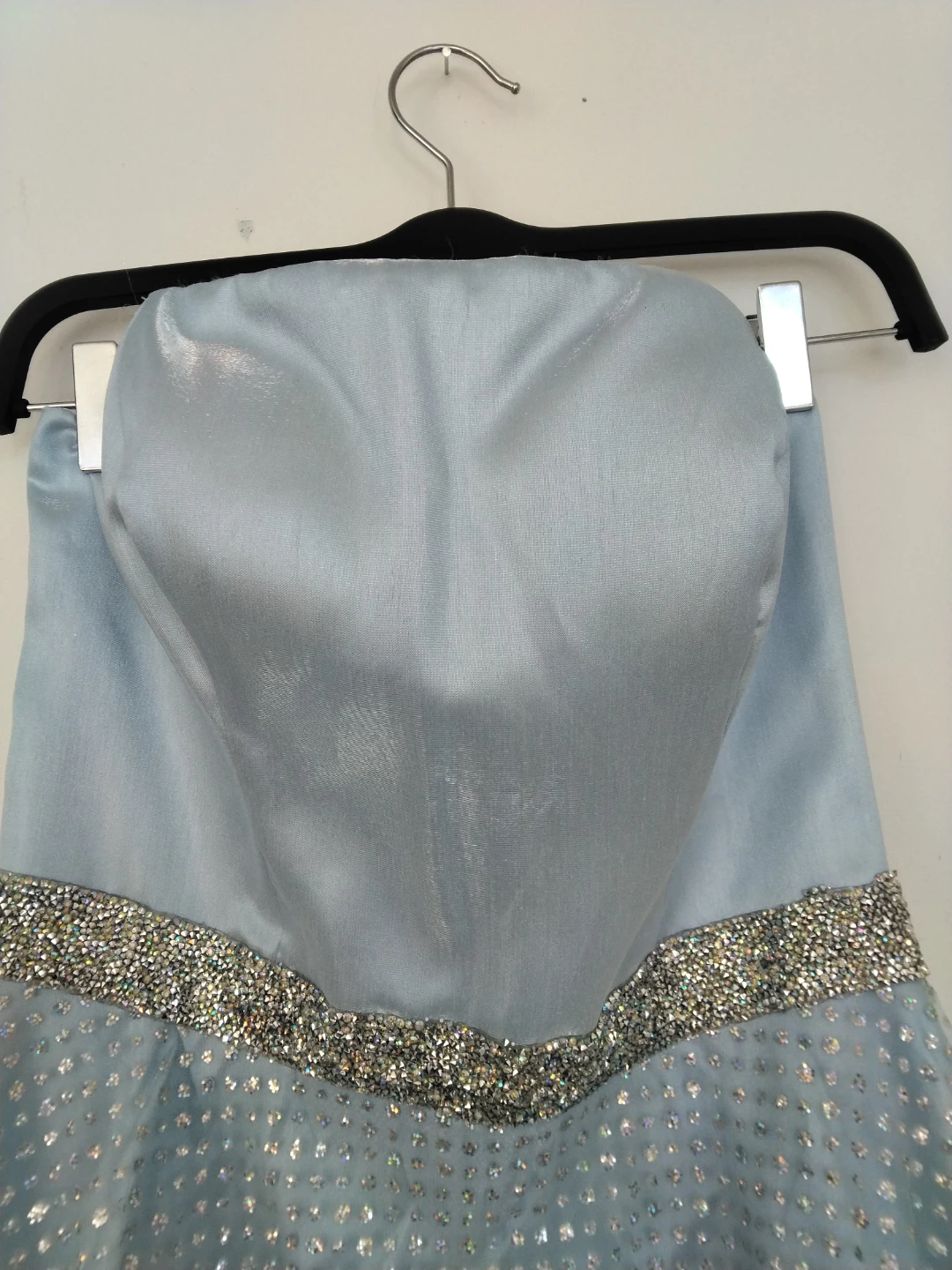 Say Yes to the Prom Light Blue Beaded Gown - photo 3