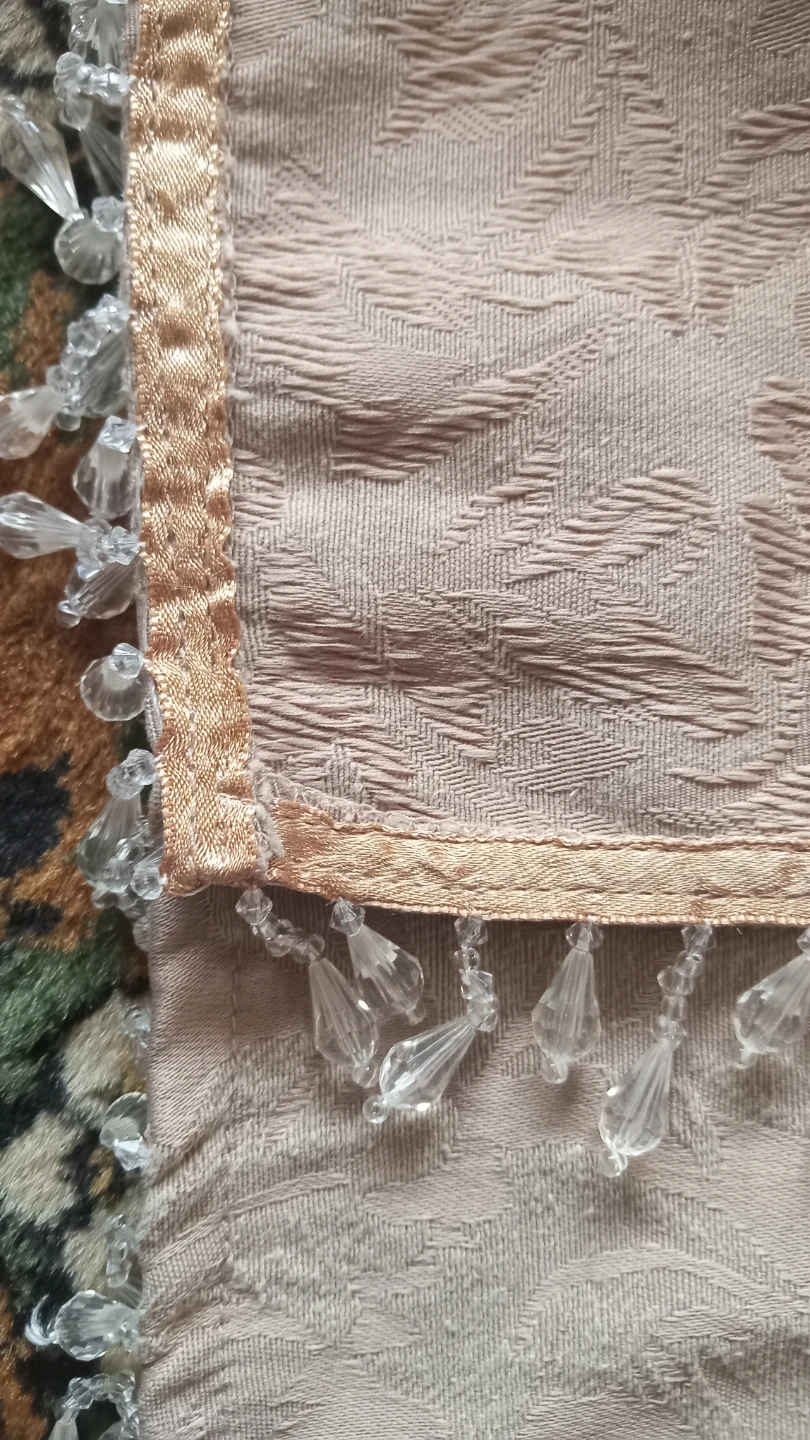 Tapestry Fabric with Beaded Trim - photo 3