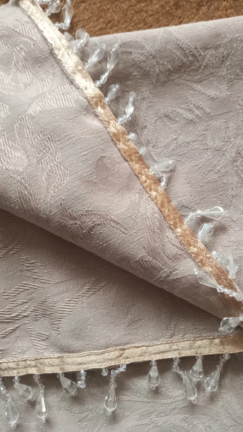 Tapestry Fabric with Beaded Trim - photo 4