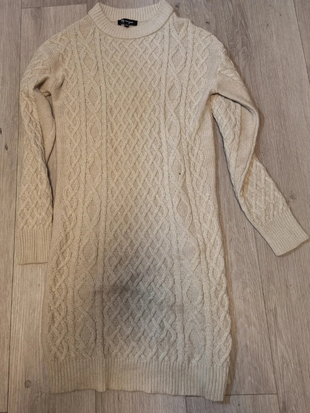 Lily Morgan Cable Knit Sweater Dress M/M