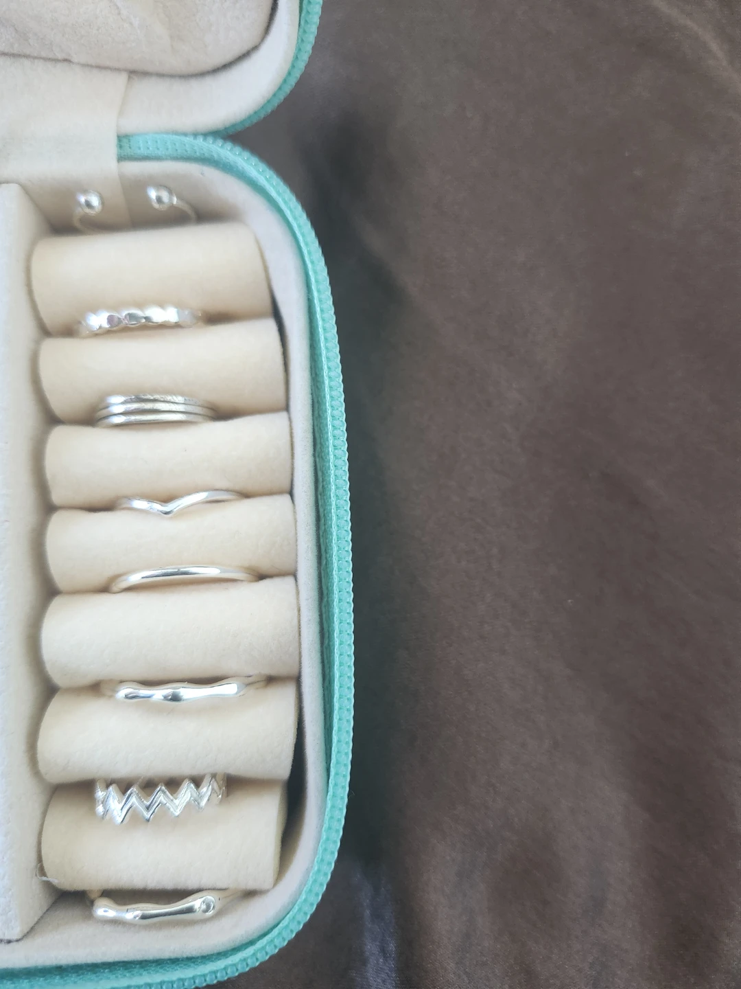 Set of 7 Silver-Tone Stacking Rings - photo 2