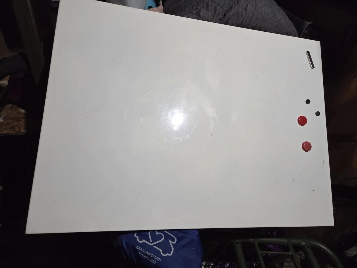 White Dry Erase Board with Magnets