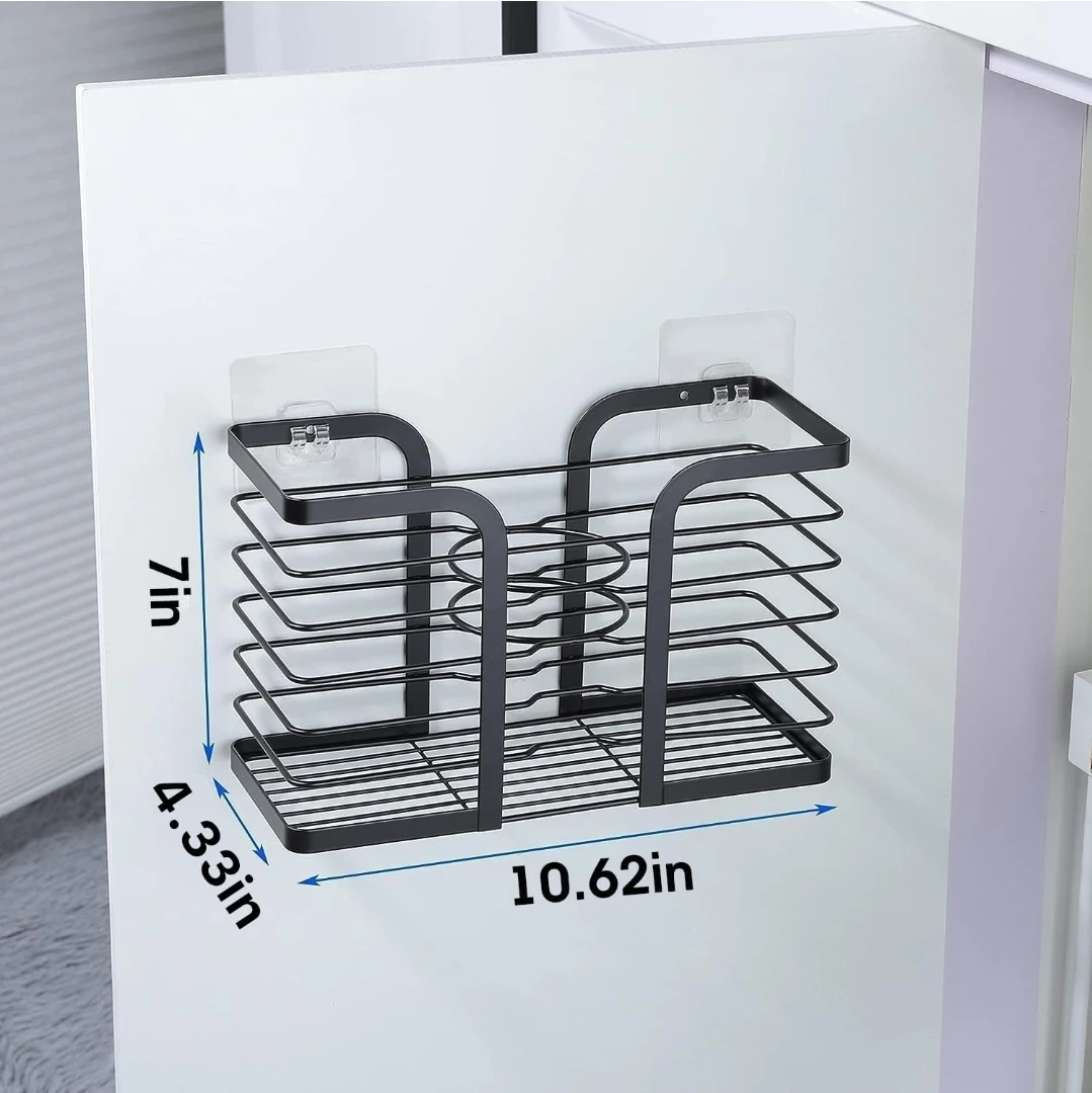 Hair Dryer Holder - Black Metal Organizer - photo 2