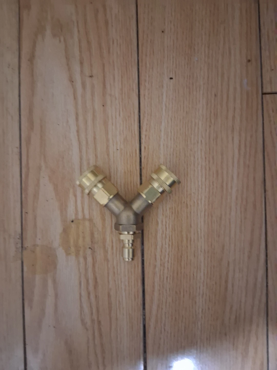 Brass Y-Splitter Quick Connector