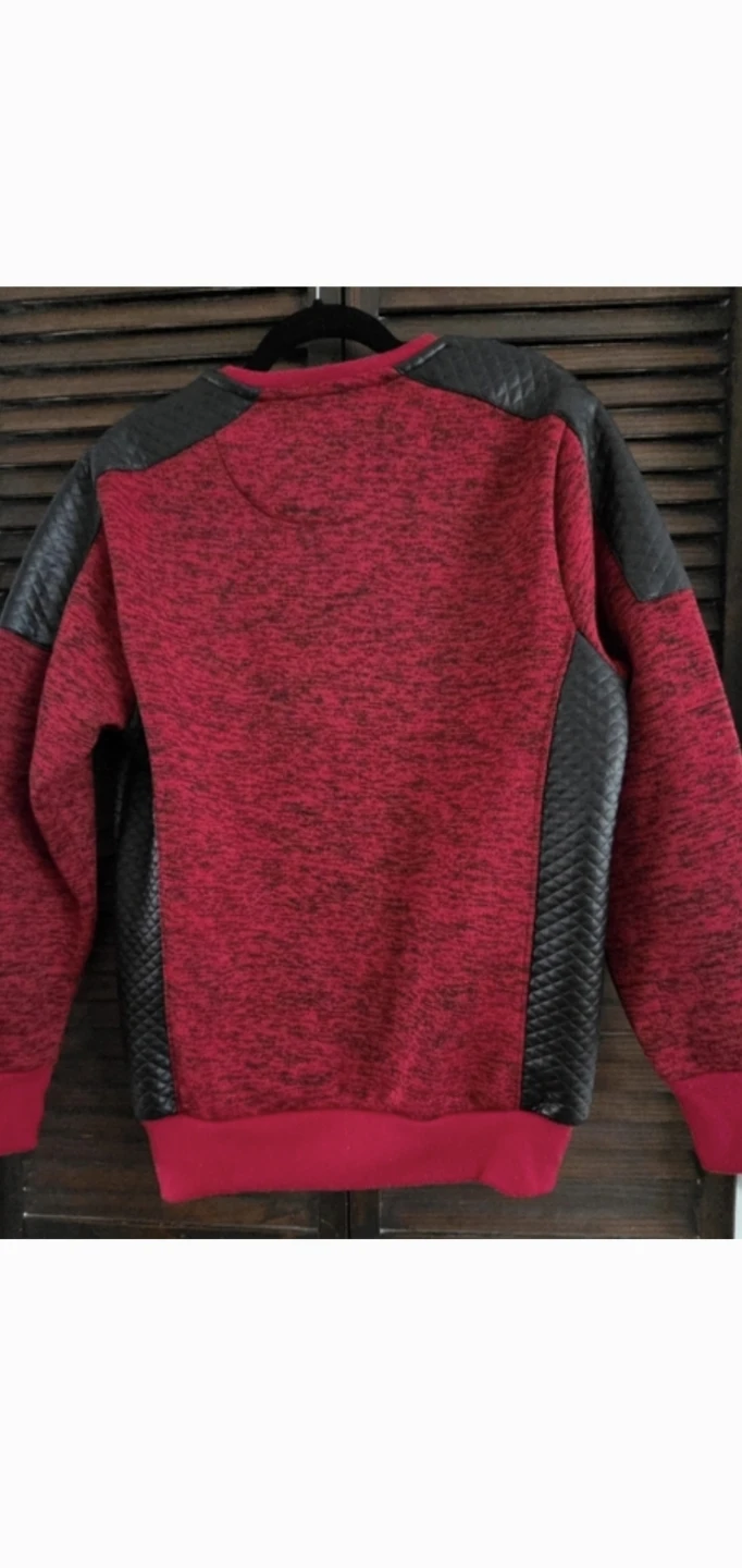 Dolce & Gabbana Red Black Textured Crewneck Sweatshirt - photo 4