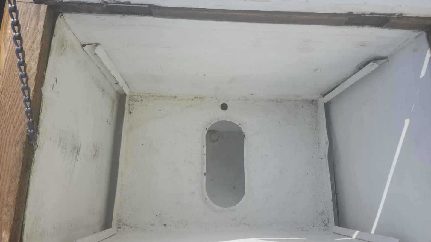 Antique Wooden Ice Box Cabinet - photo 4