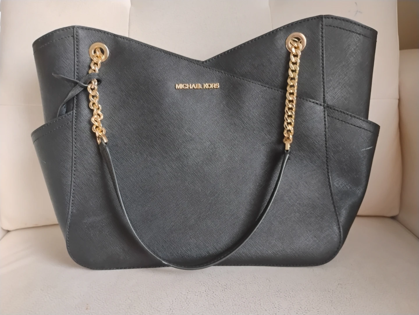 Michael Kors Black Saffiano Leather Tote Bag