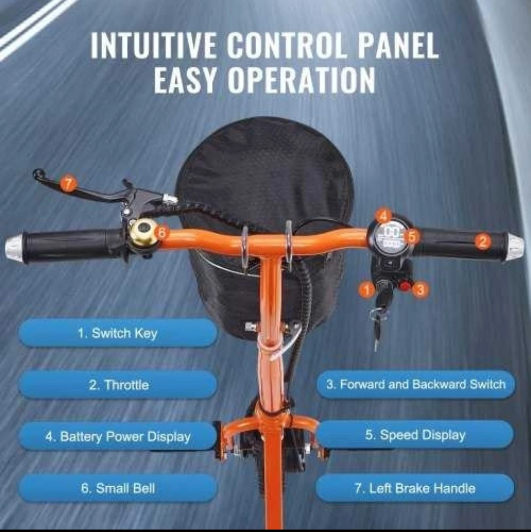 Orange Mobility Scooter