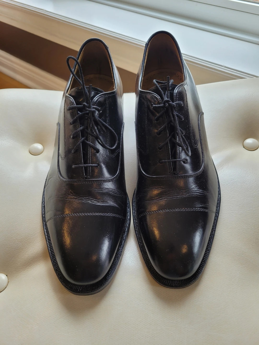 Johnston & Murphy Aristocraft Black Leather Oxford Size 8.5 - photo 2