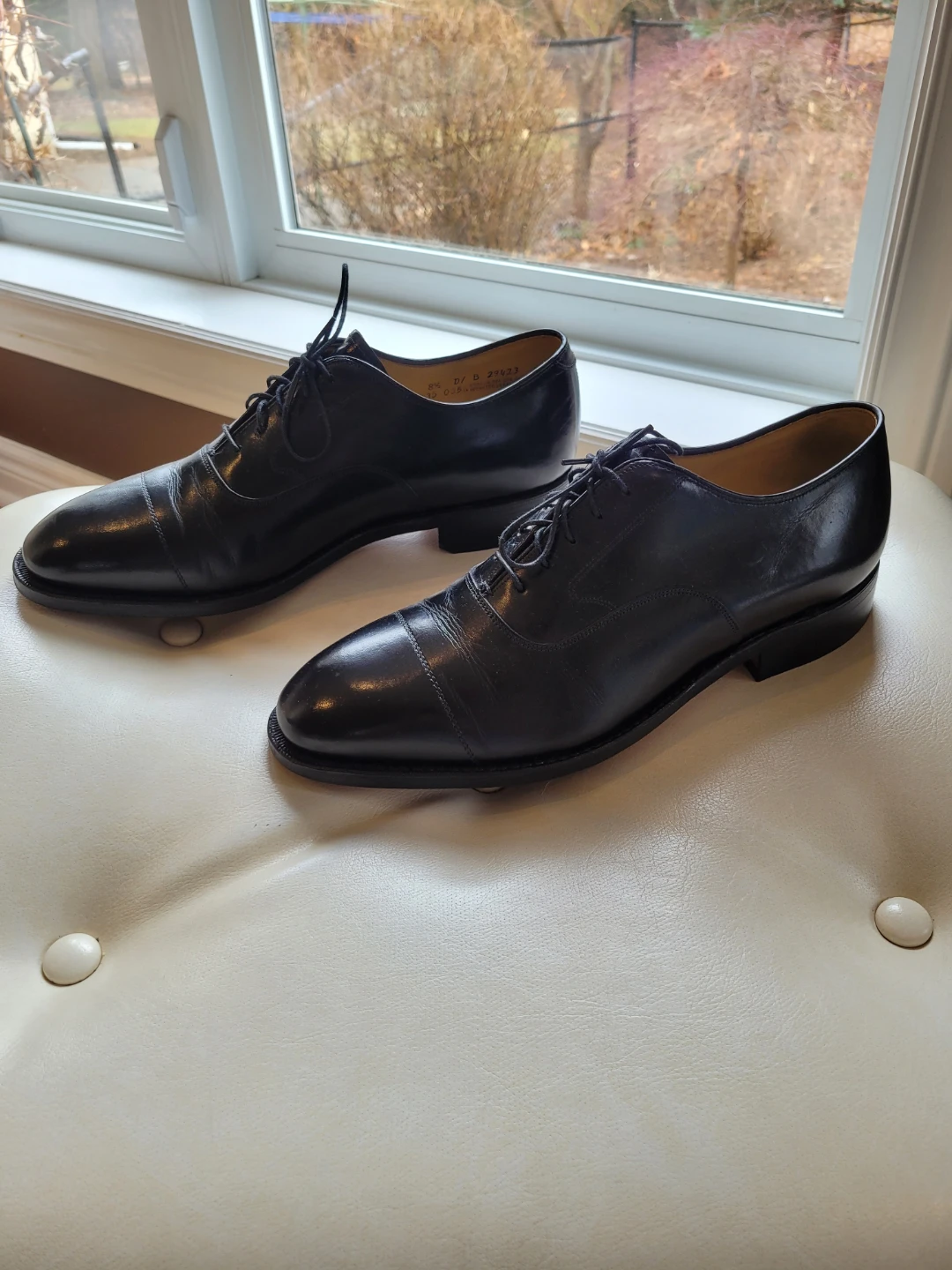 Johnston & Murphy Aristocraft Black Leather Oxford Size 8.5 - photo 3