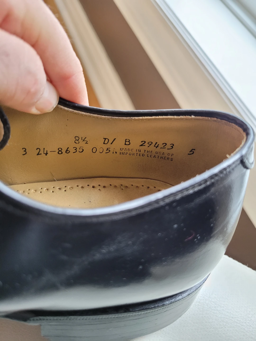 Johnston & Murphy Aristocraft Black Leather Oxford Size 8.5 - photo 5