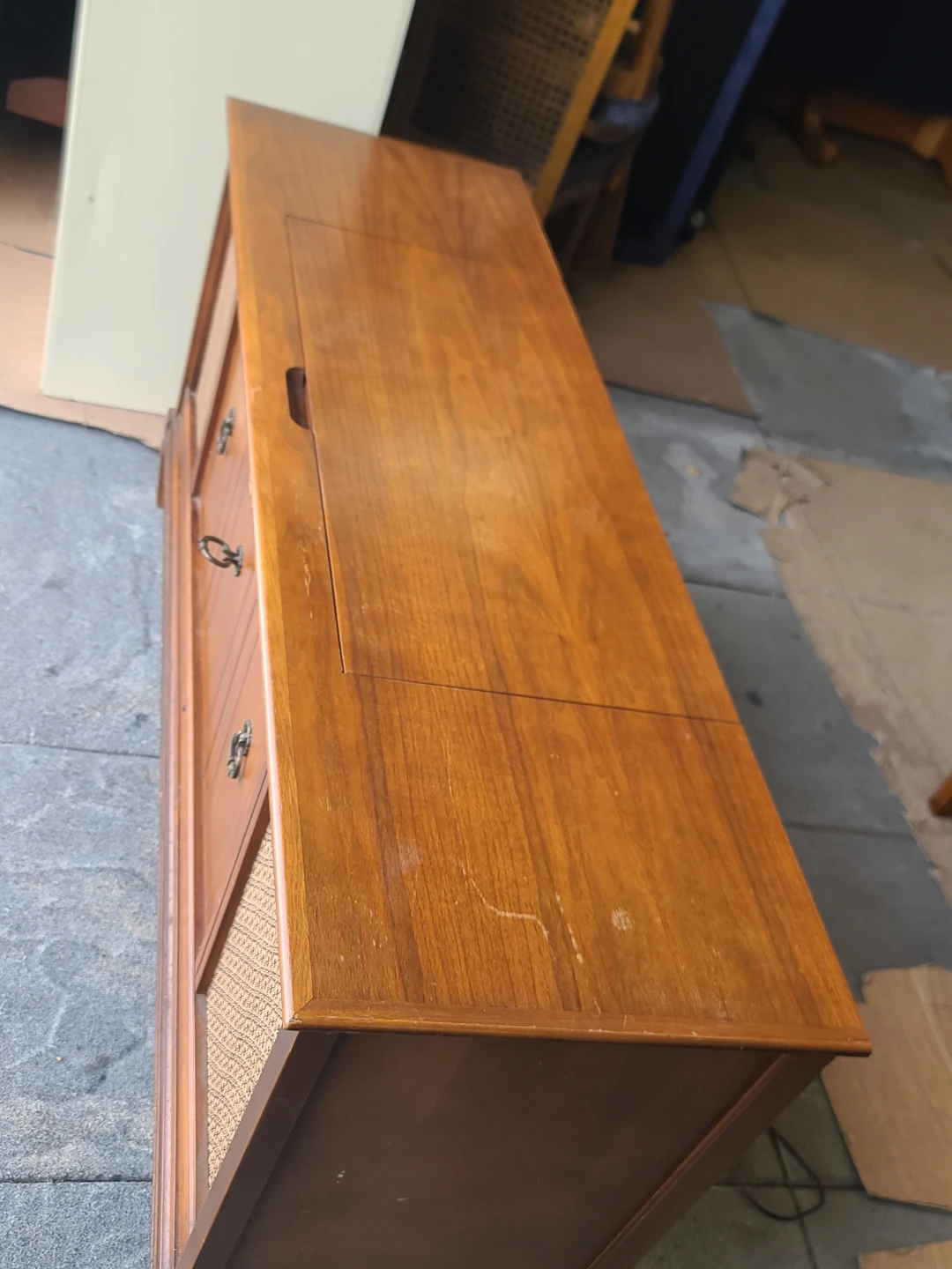 Vintage Solid State Stereo Console Record Player & Radio - photo 4