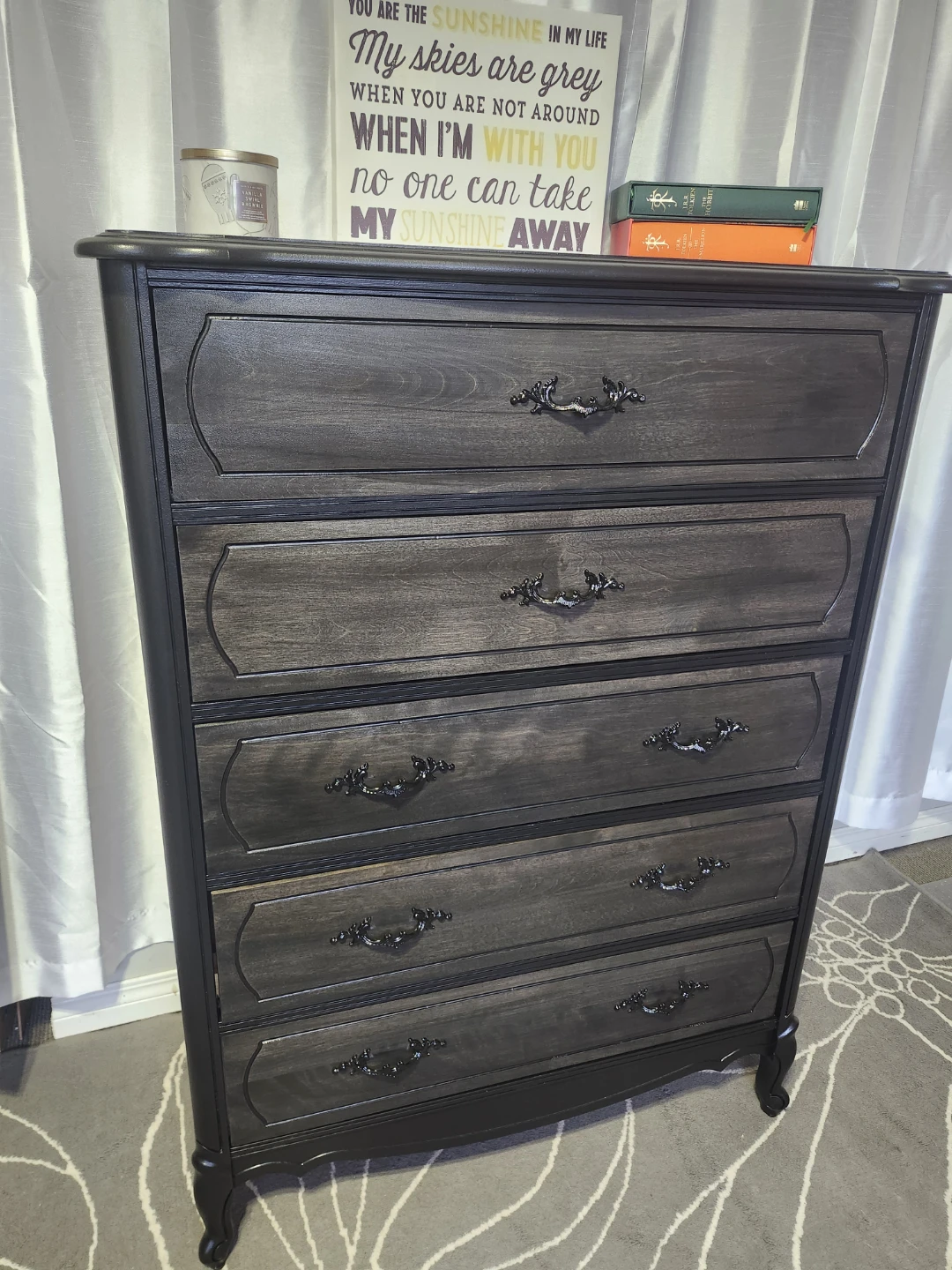 French Provincial Tallboy Dresser
