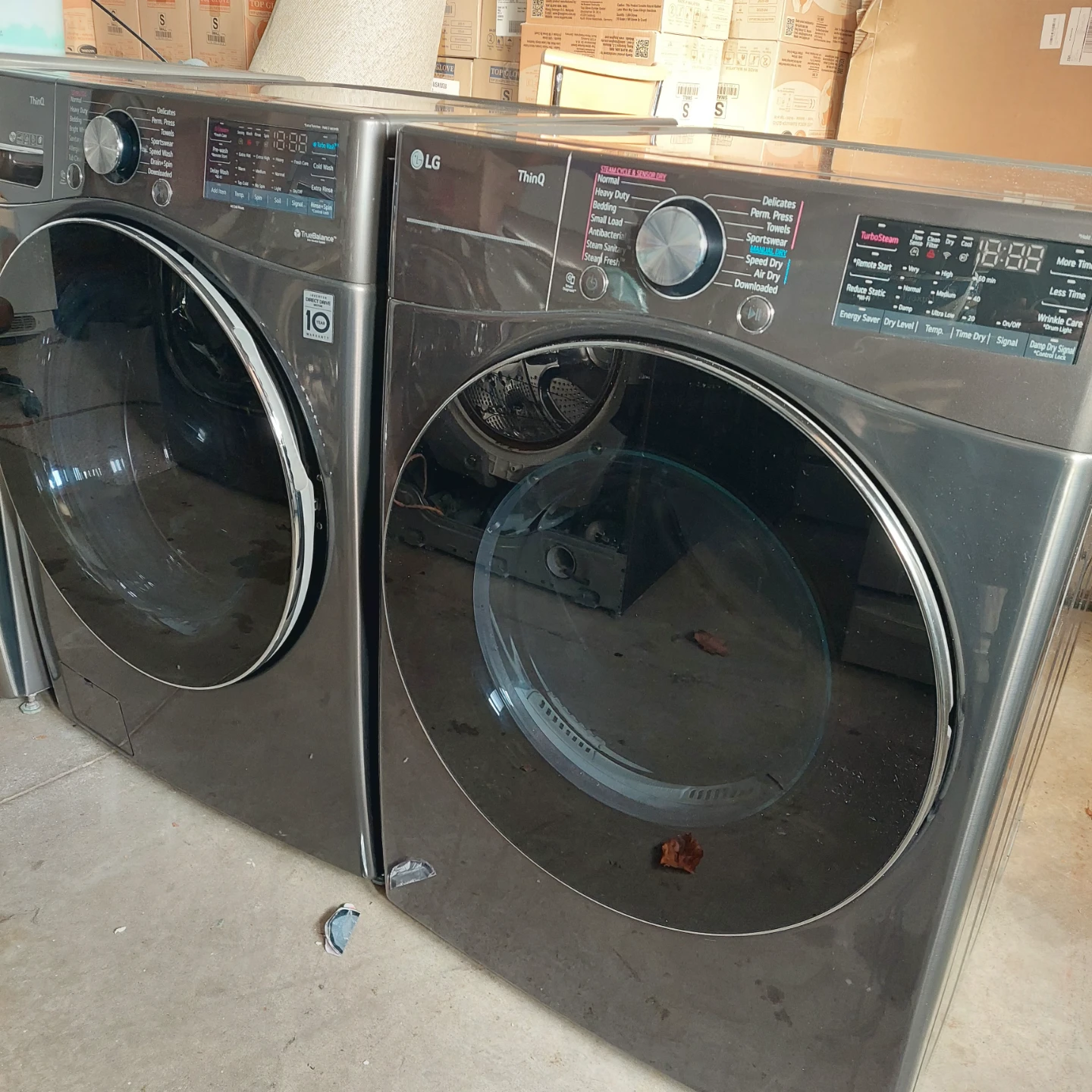 LG ThinQ Front Load Washing and dryer