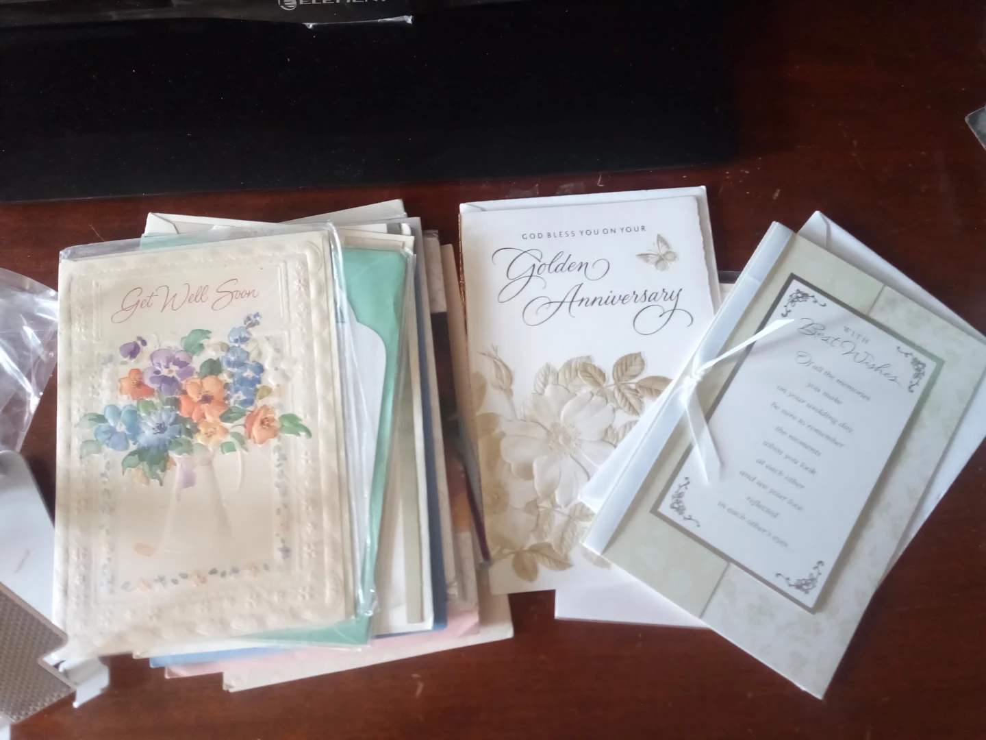 Assorted Greeting Cards - Get Well, Anniversary, Best Wishes