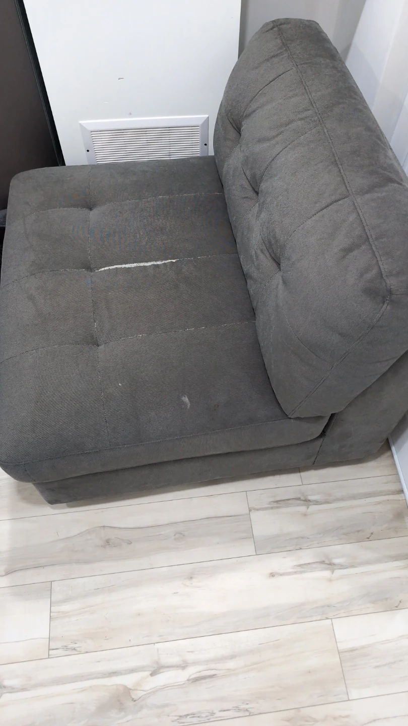 Grey Fabric Accent Chair - photo 2