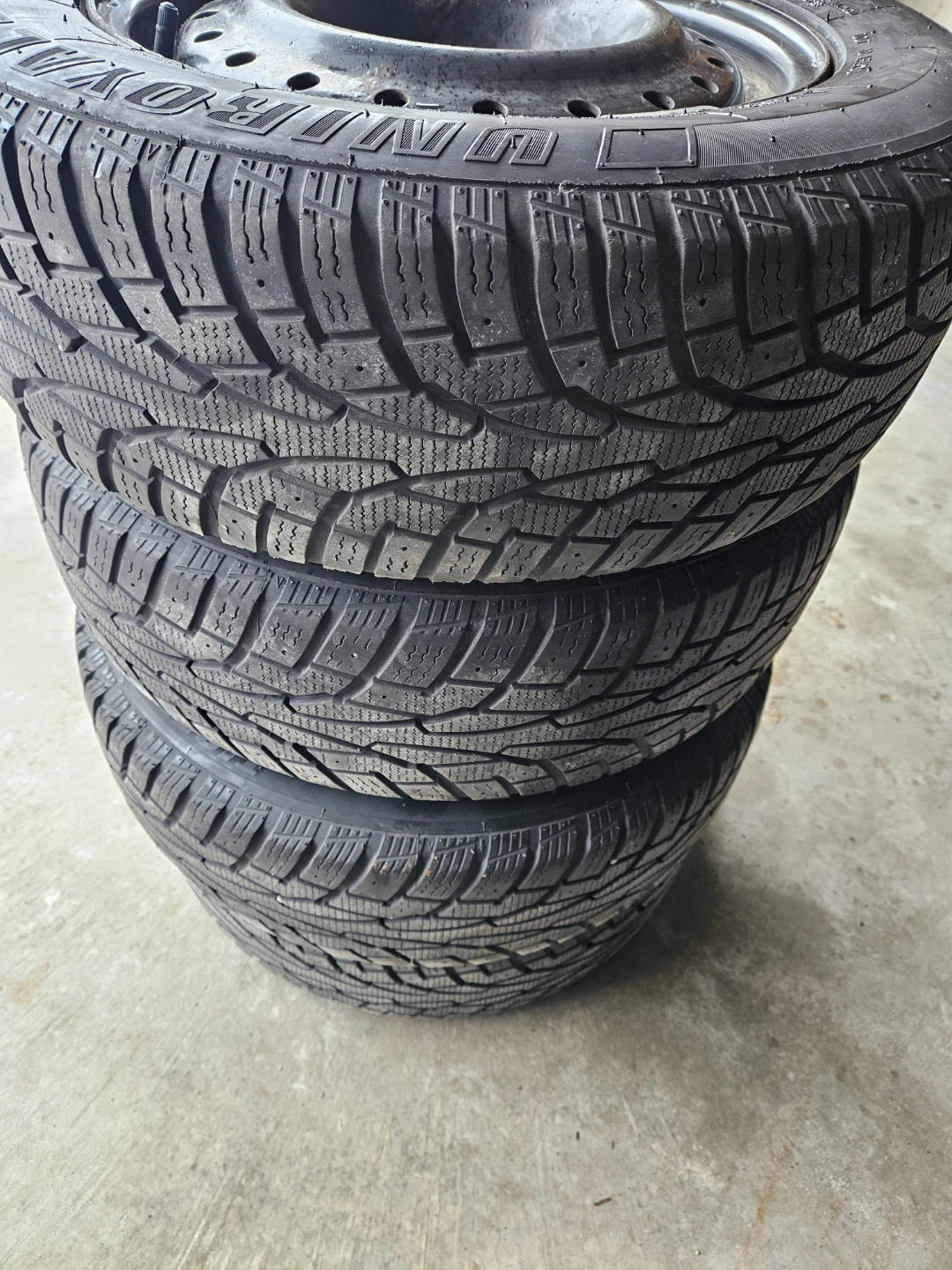 Uniroyal Tiger Paw Snow Tires on Rims (Set of 4) - photo 3