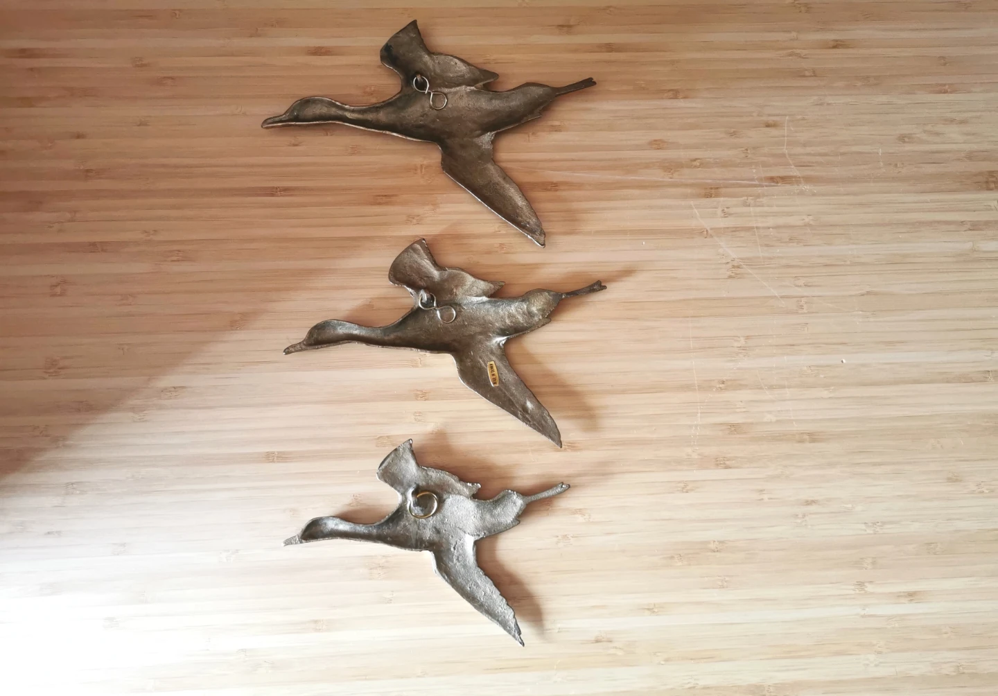 Vintage Brass Flying Geese Wall Decor - photo 3