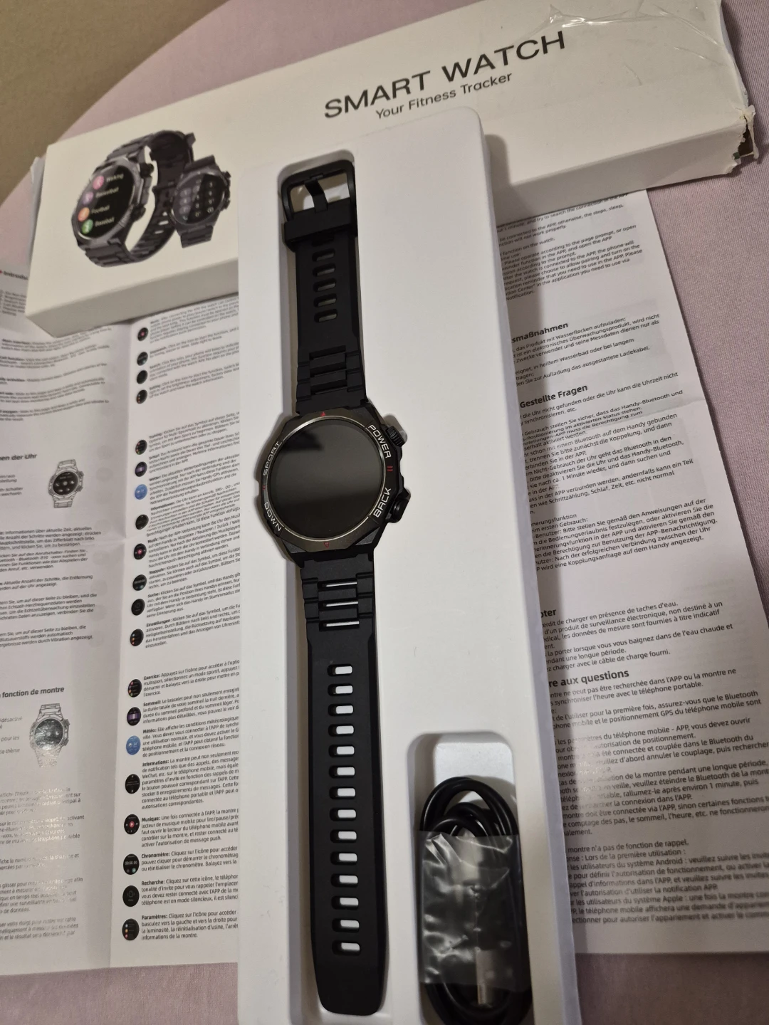 Atheewon Military Smart Watch for Men, Black - photo 4
