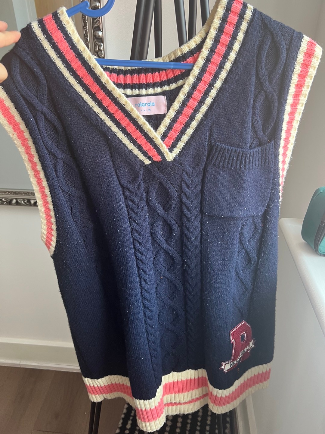 Rolapola Records V-Neck Sweater Vest