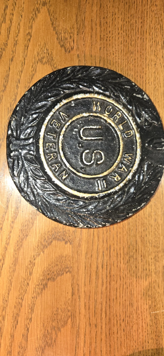 U.S. Veteran World War II Commemorative Plaque