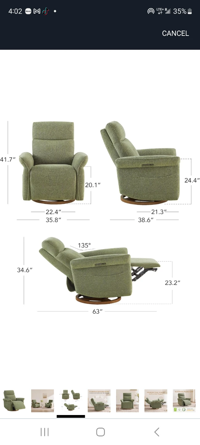 Brand New Power Recliner Chair with USB Charging - photo 3