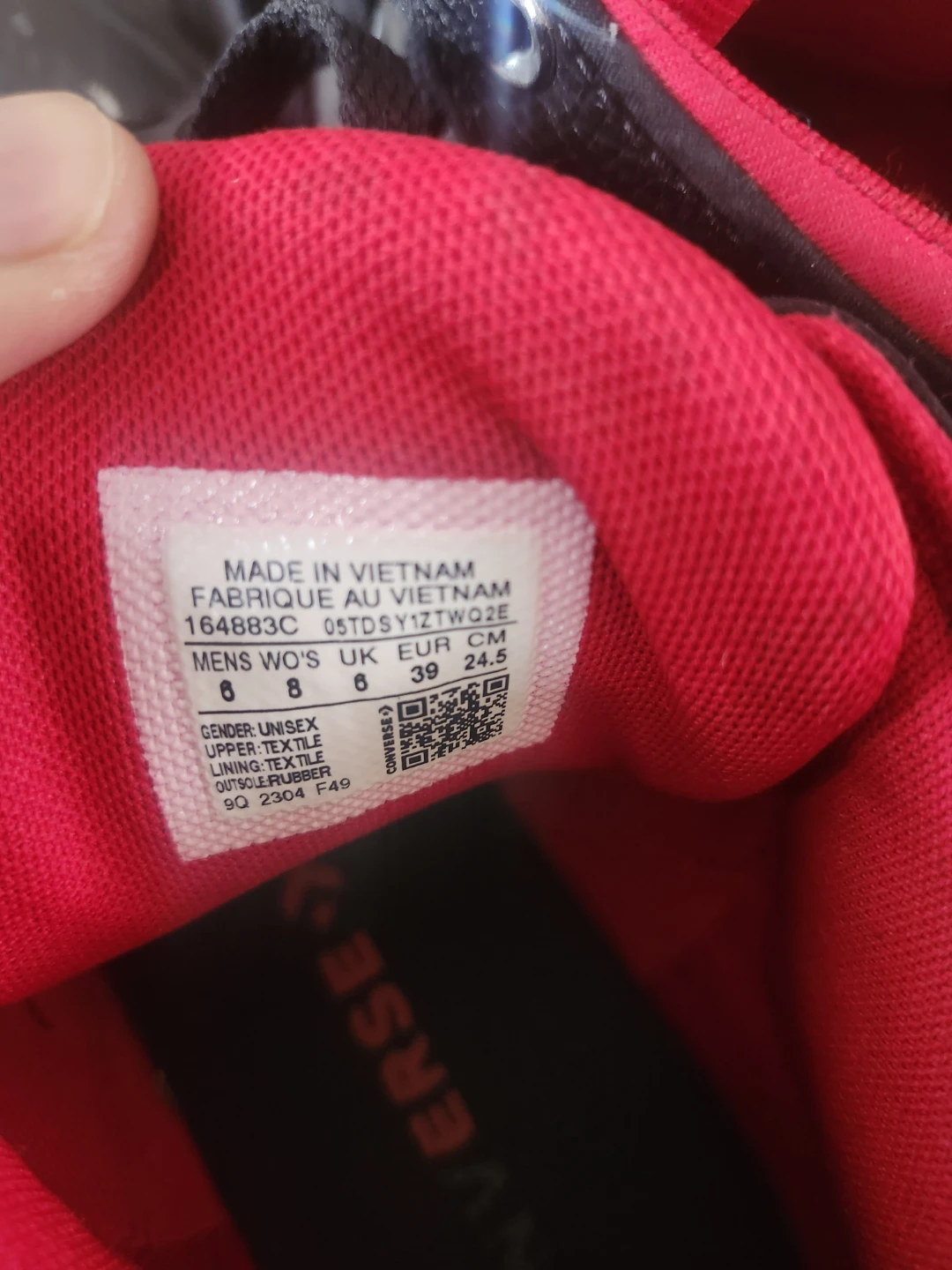 🥕 Converse All Star Mid Top Shoes Black Red - photo 4