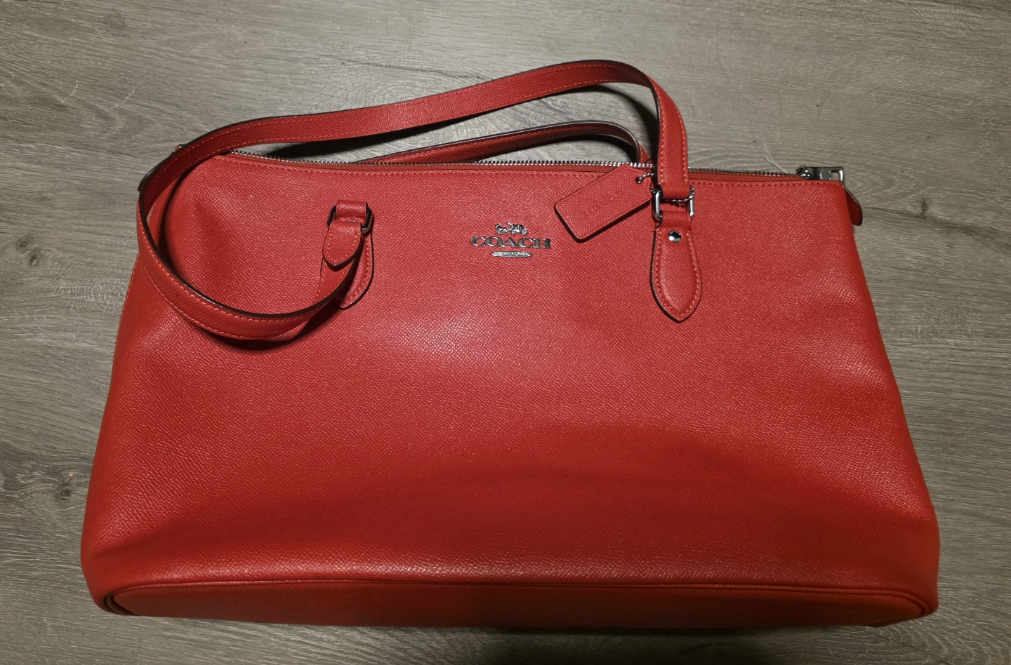 Red Coach Tote Bag - photo 2