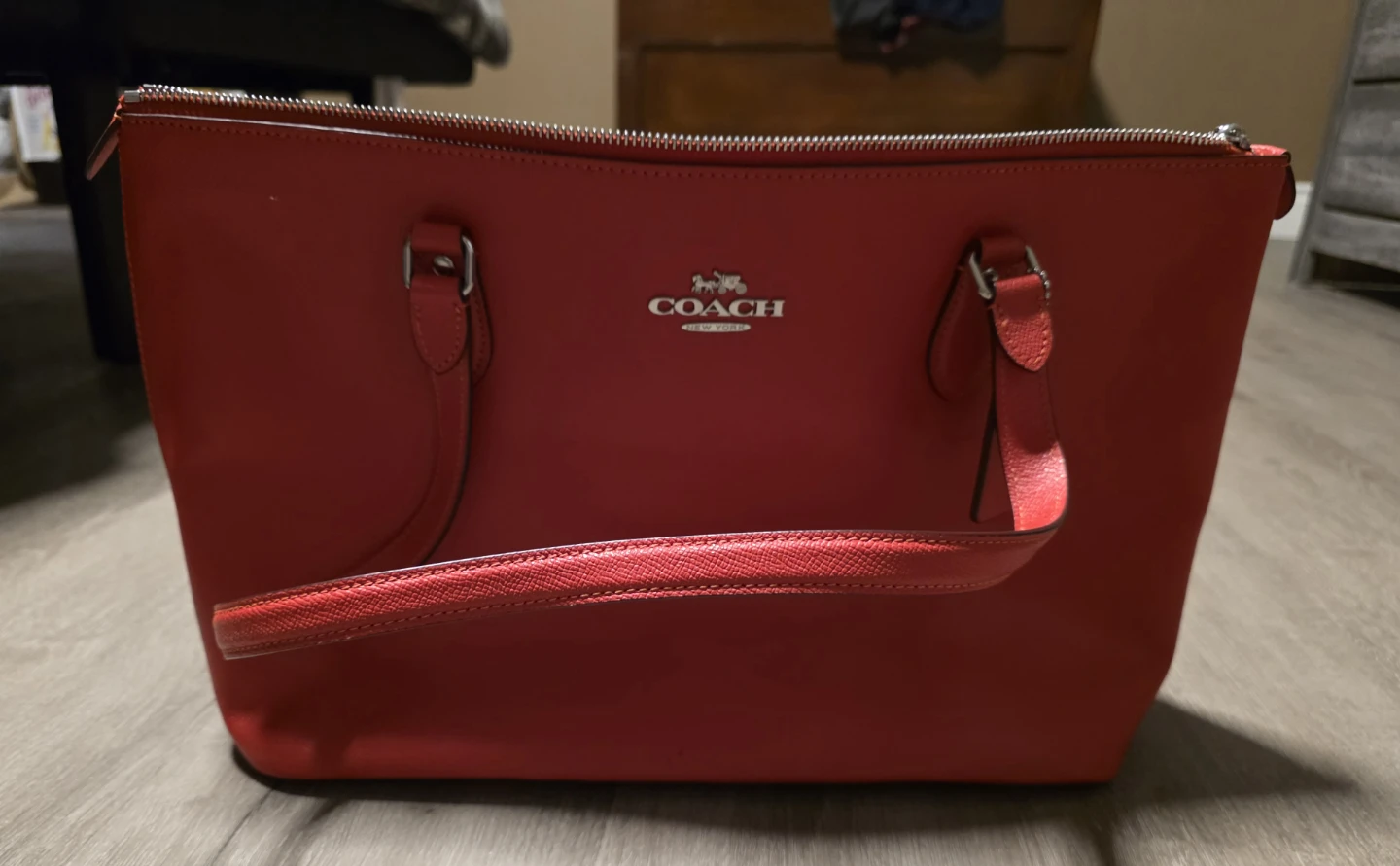 Red Coach Tote Bag - photo 4