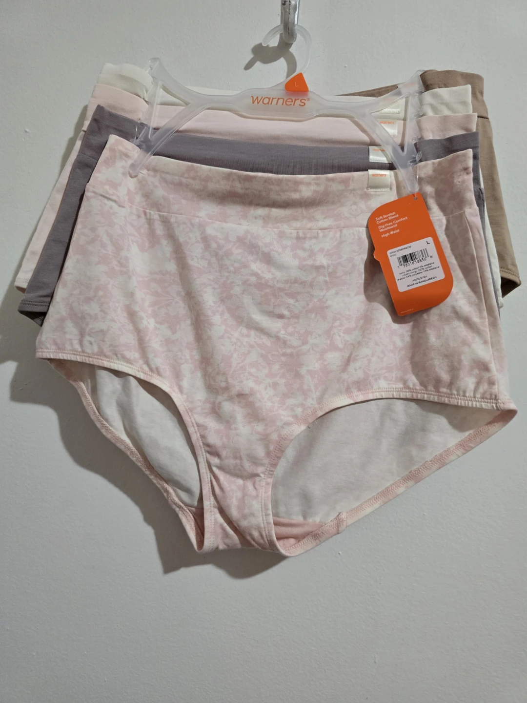 Warners Cotton Blend High Waist Briefs 5 Pack Size L