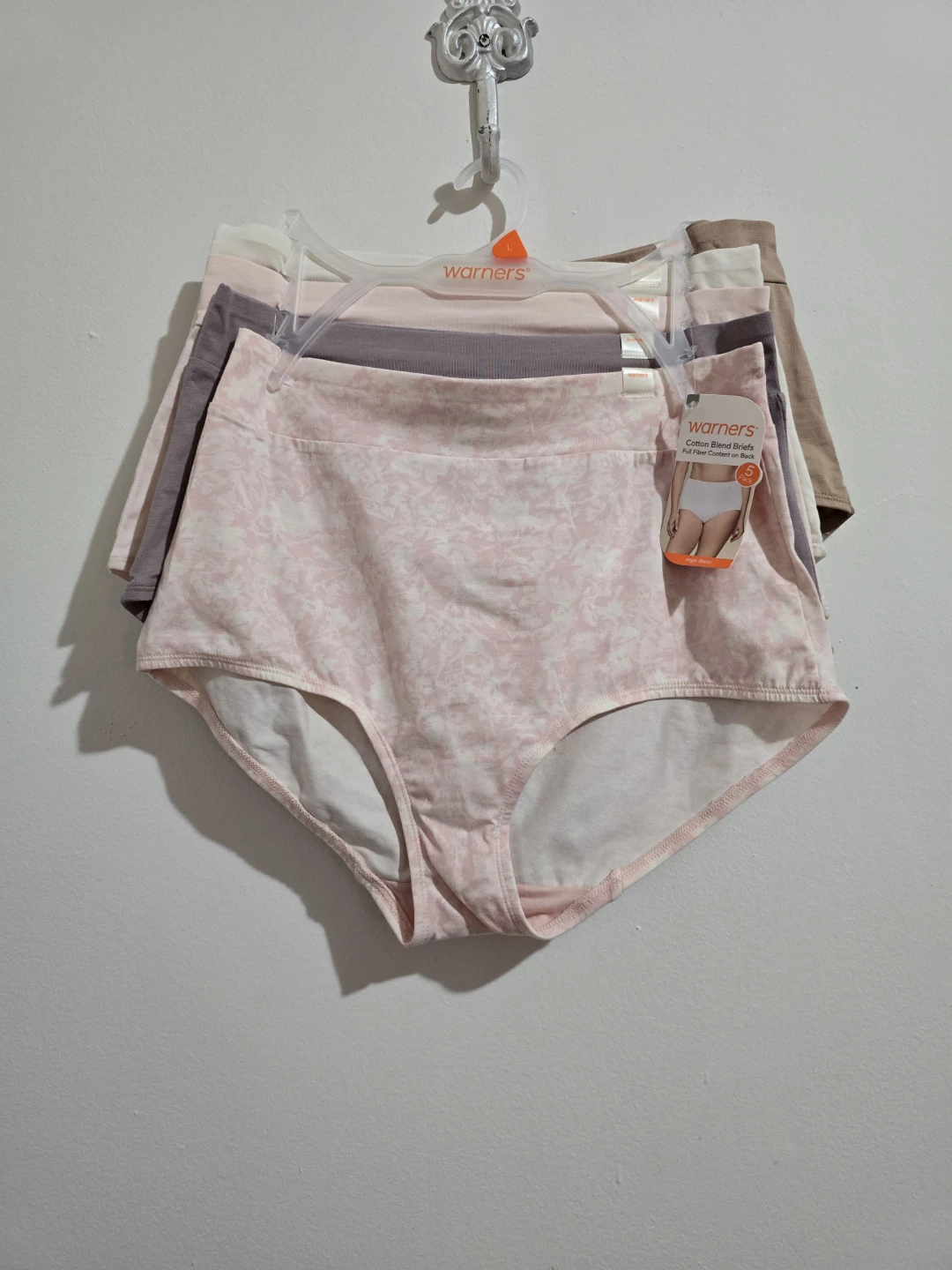 Warners Cotton Blend High Waist Briefs 5 Pack Size L - photo 3