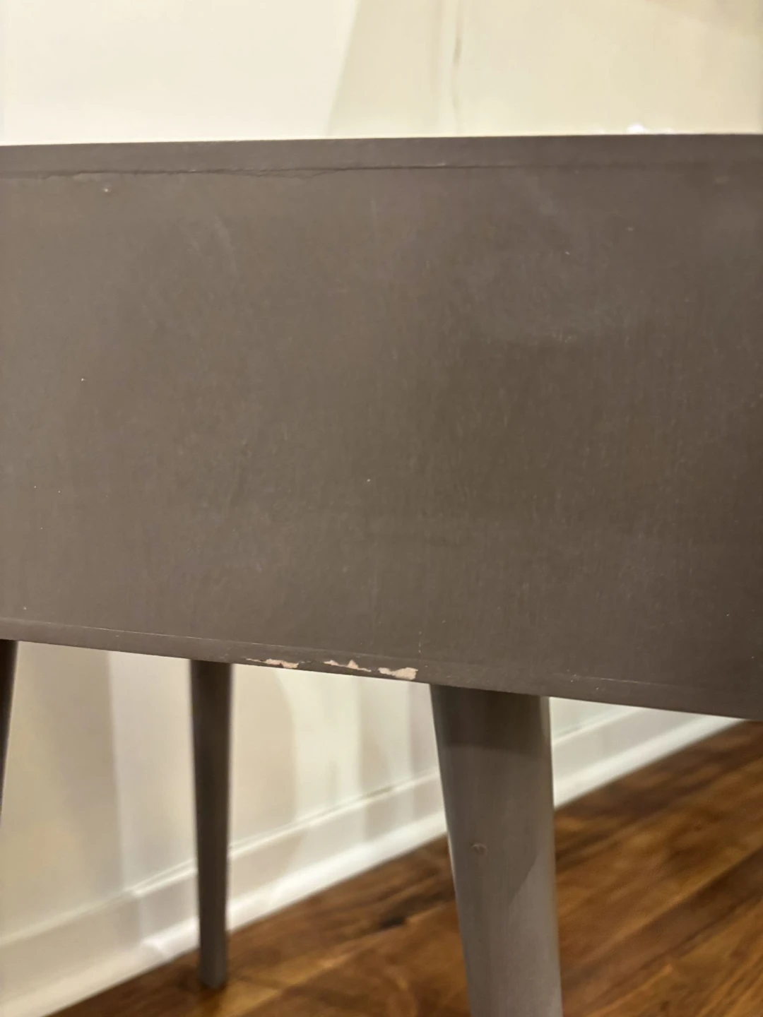 Grey Side Tables / Nightstands with Built-in USB & Outlet (Pair) - photo 5