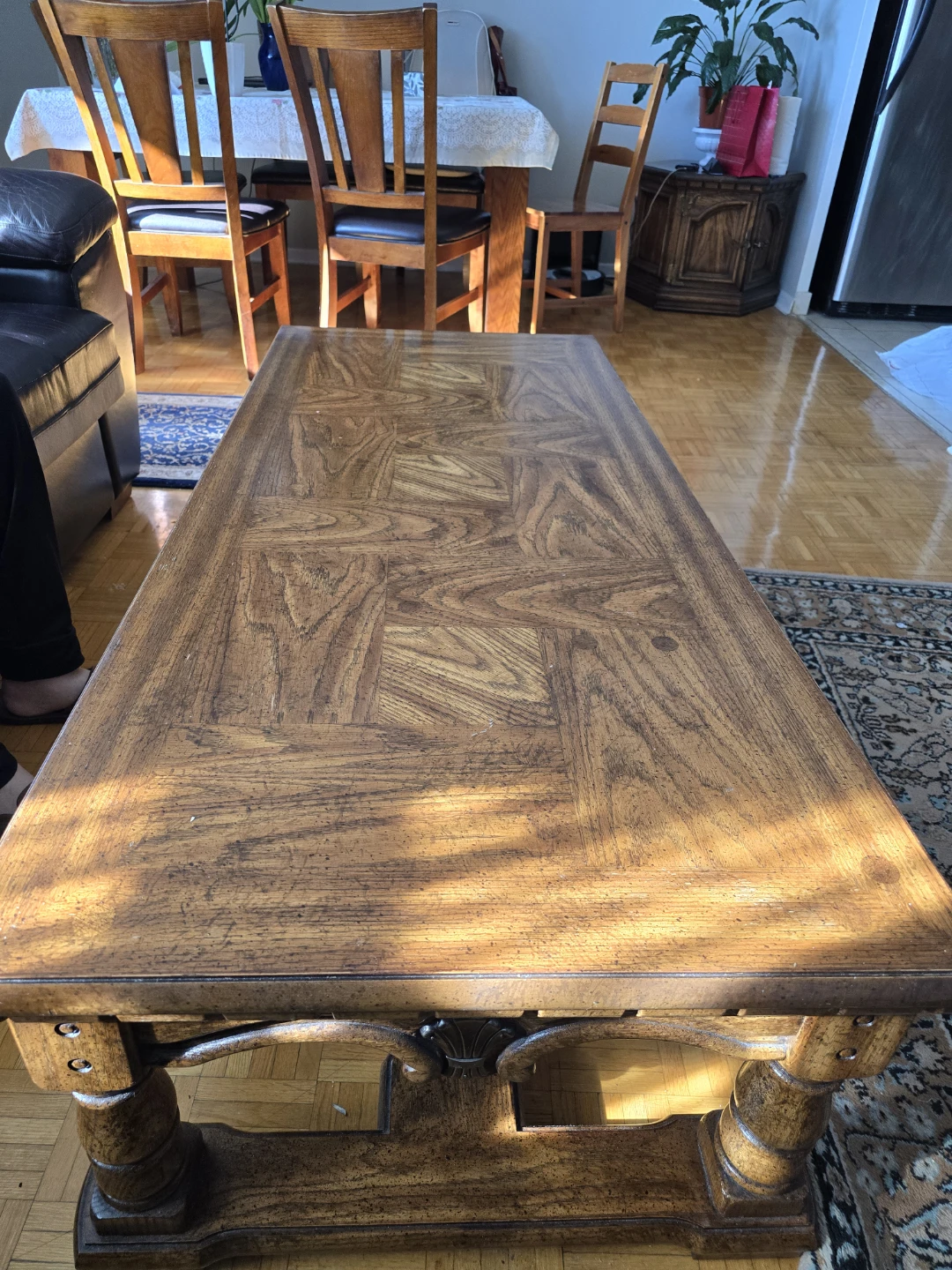 Heavy, Vintage Wooden Coffee Table ☕️🛋️ ⁹
