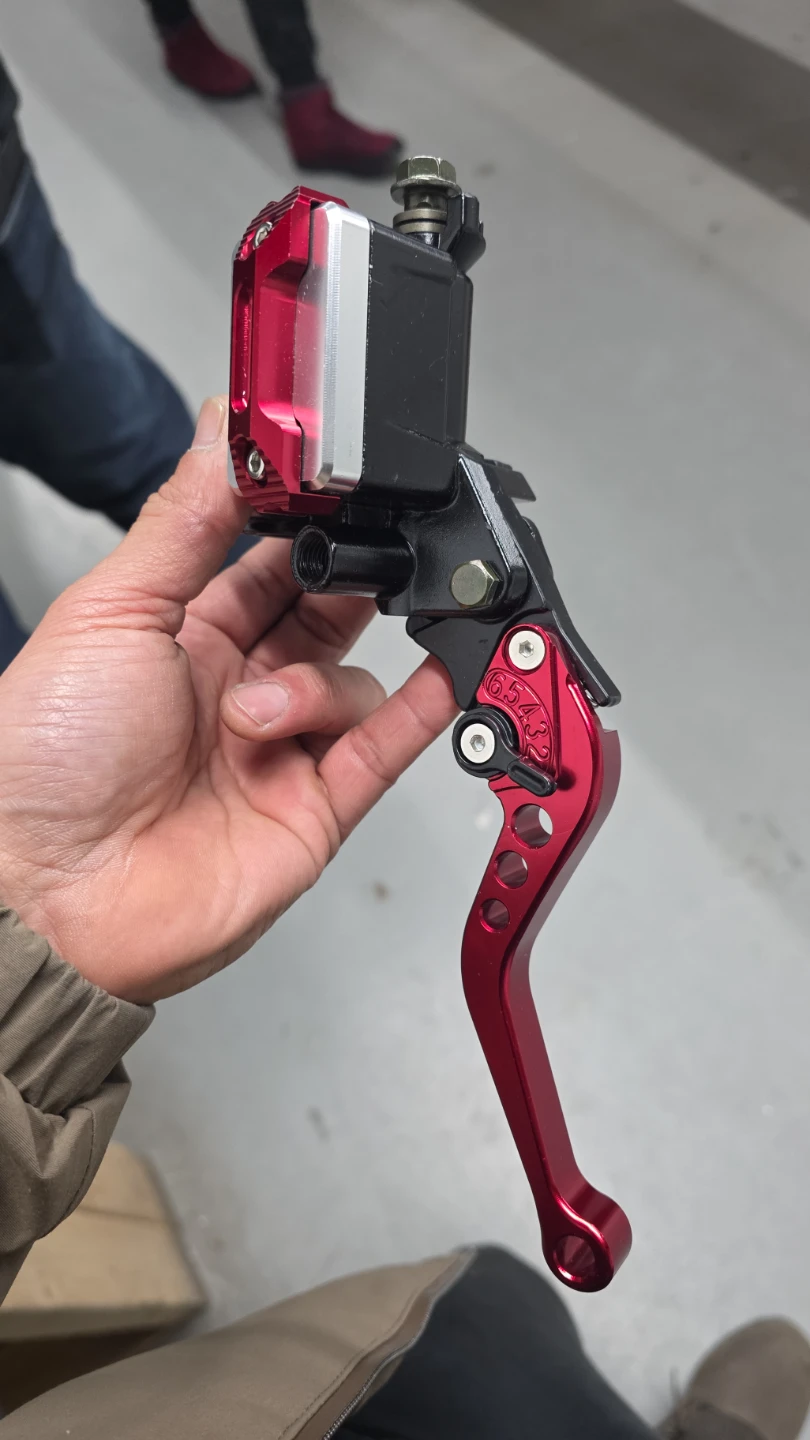 Red Motorcycle Brake Clutch Lever Assembly - photo 4