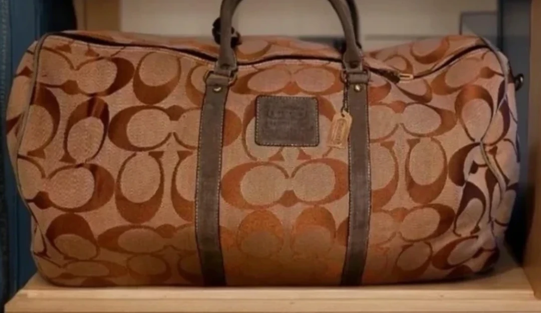 Large Coach Signature C Monogram Weekender Bag
