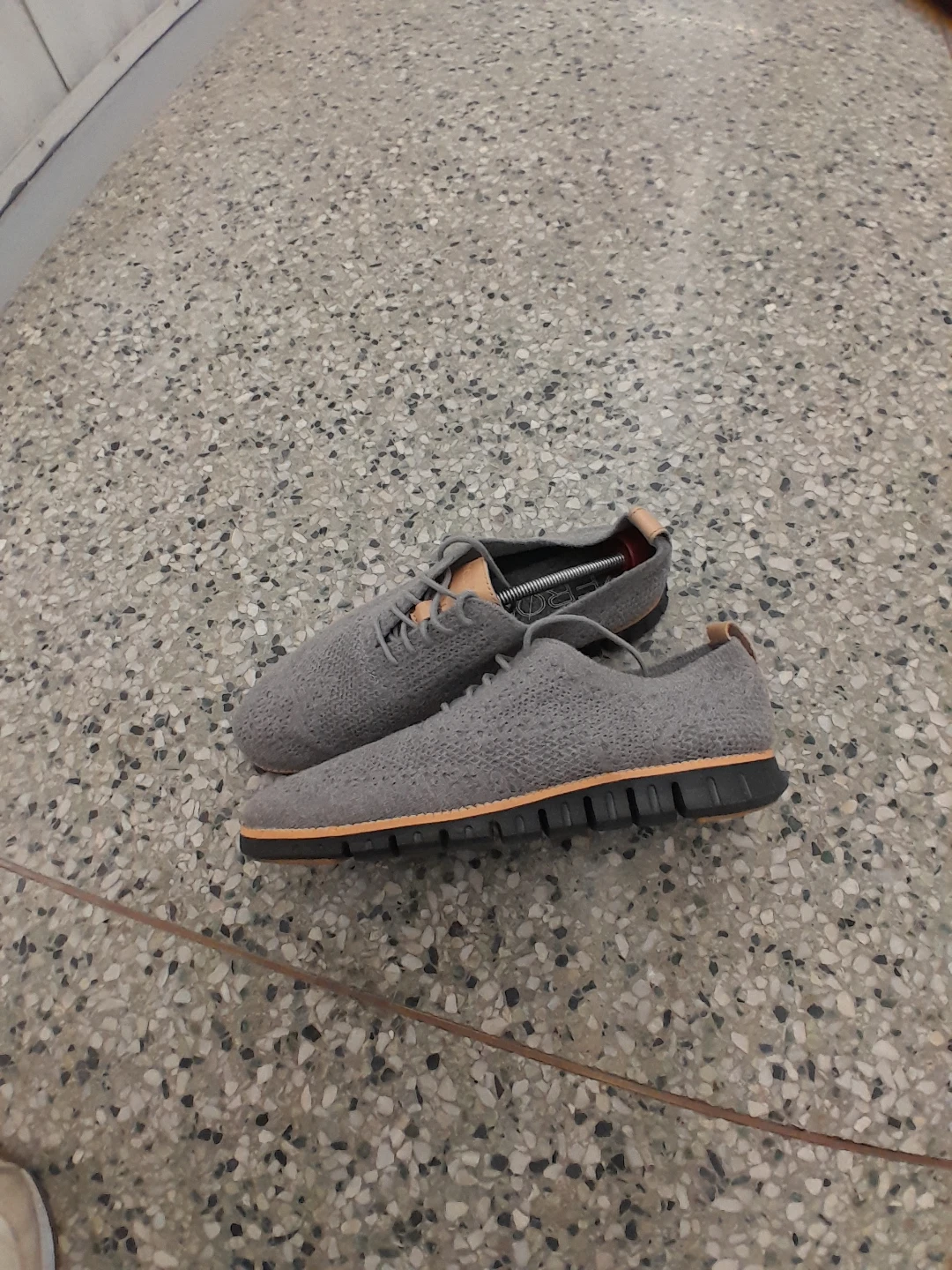 Grey Knit Dress Shoes Men's Original Cole Haan Size 10 - photo 3
