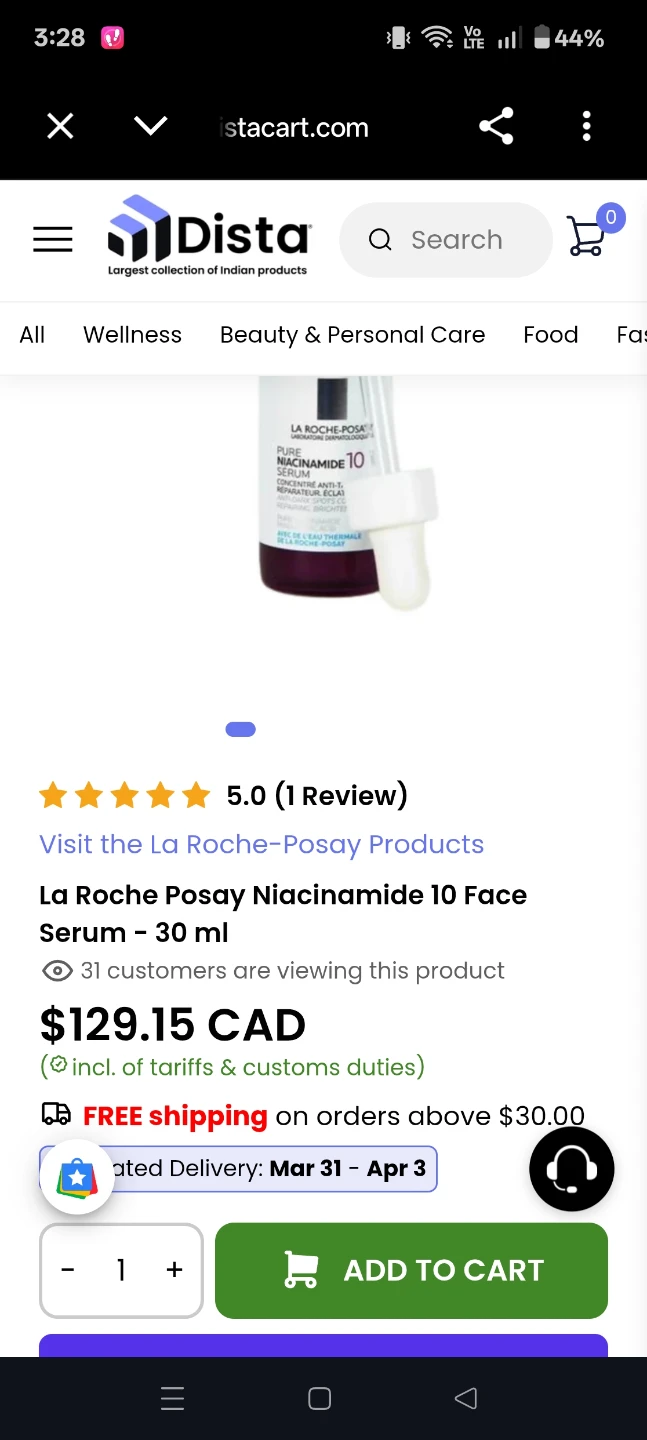 La Roche-Posay Pure Niacinamide 10 Serum 30ml