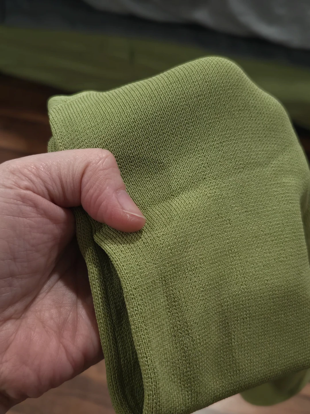ZARA Ribbed Tank Top - Olive Green - photo 3