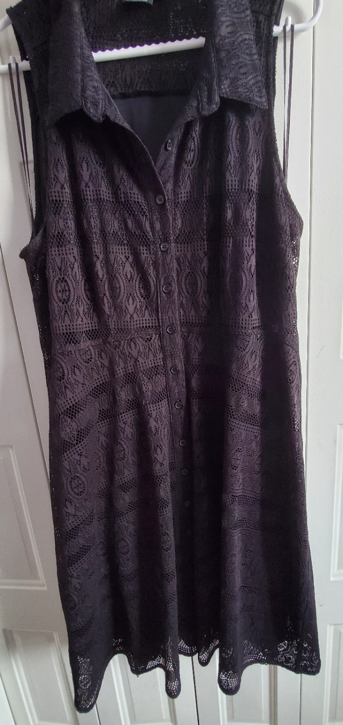 Black Lace Collared Dress - photo 2