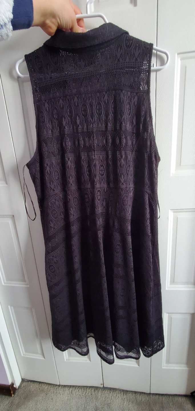 Black Lace Collared Dress - photo 3