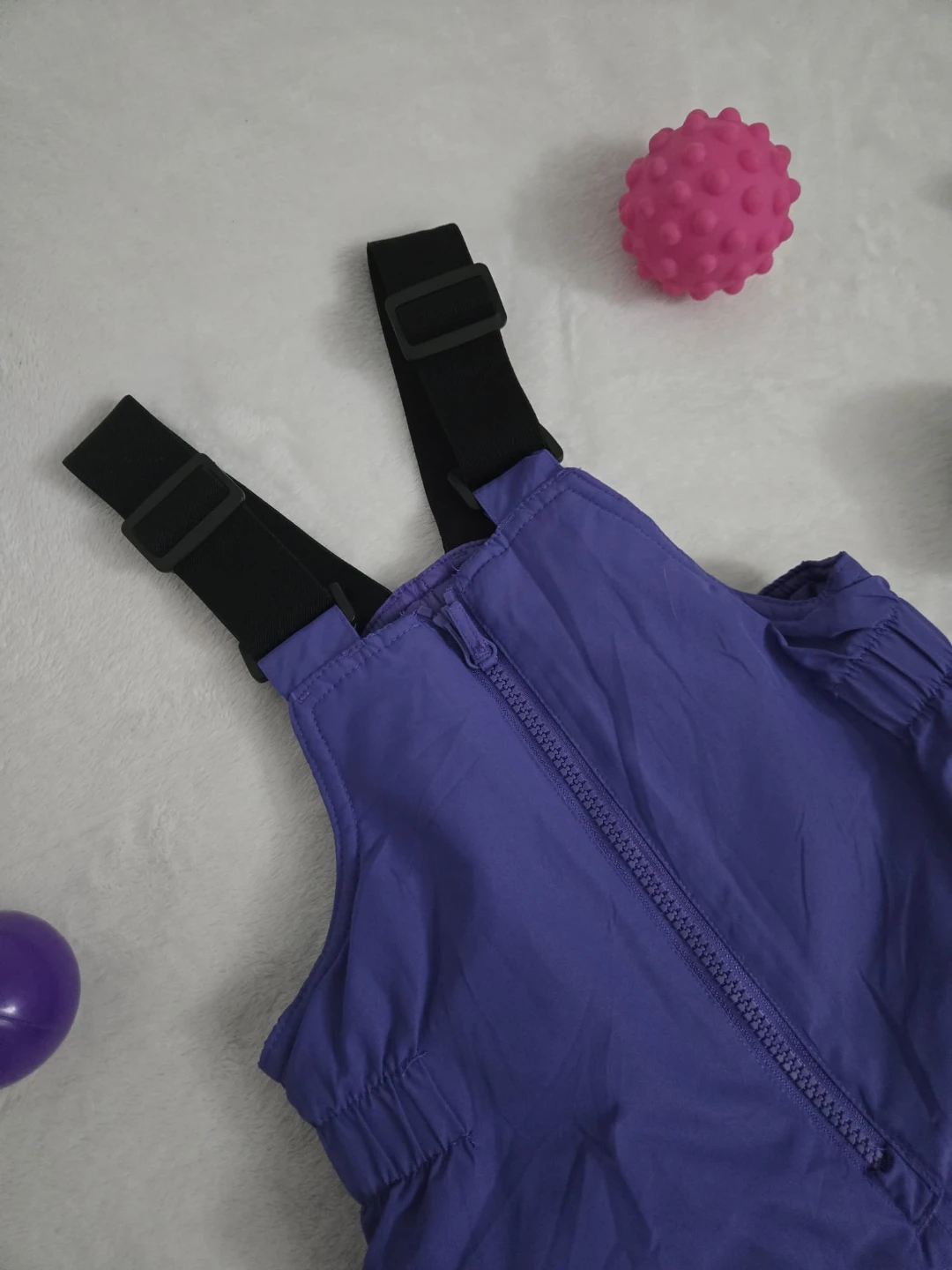 Gusti Kids Purple Snow Bib Overalls Size 3T