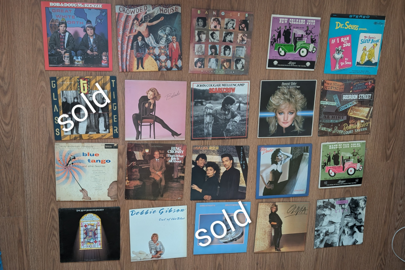 Assorted Vinyl Records Collection